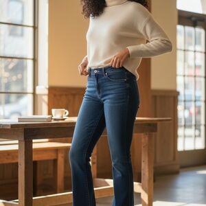 American Eagle Outfitters Dark Blue Flare Jeans